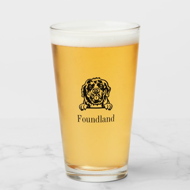 Copo De Pint Tumbler de vidro da Terra Nova (Frente (Preenchido))