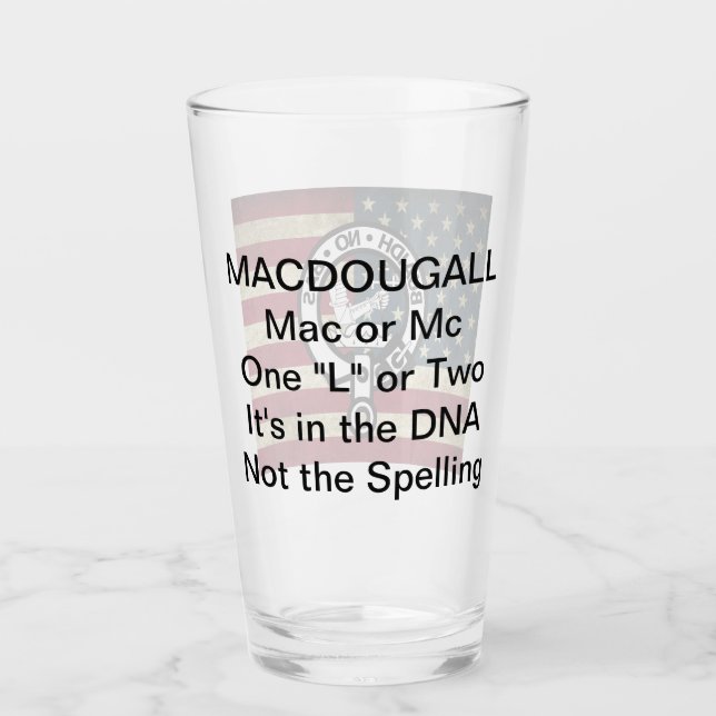 Copo De Pint Tumbler de vidro de 16oz (Frente)