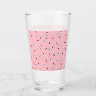 Copo De Pint Tumbler de vidro de aspersor doce (rosa de morango