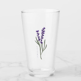Copo De Pint Tumbler de vidro de lavanda