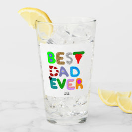 Copo De Pint Tumbler de Vidro do Melhor Pai