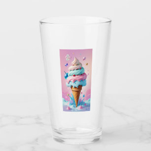 Copo De Pint Tumbler de vidro em forma de uma colher de sorvete