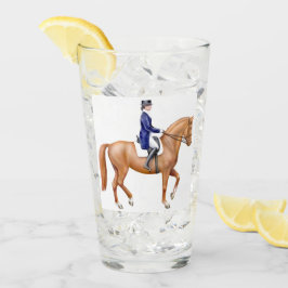 Copo De Pint Tumbler de vidro equestre do cavalo do