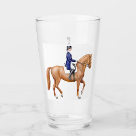Copo De Pint Tumbler de vidro equestre do cavalo do