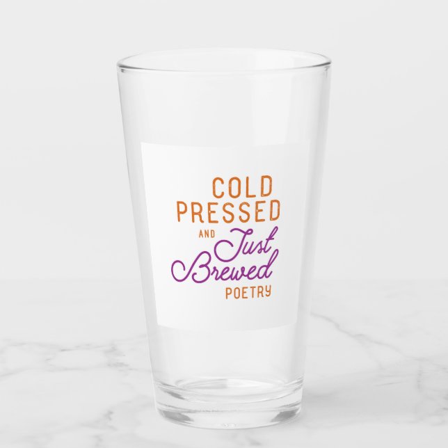 Copo De Pint Tumbler De Vidro Frio Pressionado e Apenas Criado (Frente)