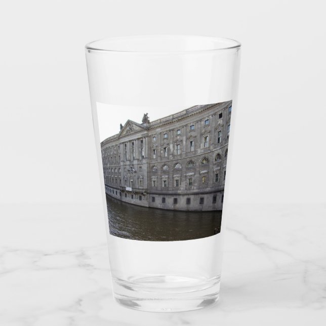 Copo De Pint Tumbler de vidro para pai, mãe, filho, filha (Frente)