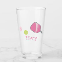 Tumbler de vidro personalizado de pré-pickleball