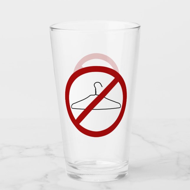 Copo De Pint Tumbler de vidro Pro-Choice (Frente)