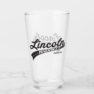 Copo De Pint Tumbler do vidro da estrada de Lincoln