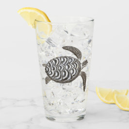 Copo De Pint Tumbler do vidro da tartaruga de mar de Hawksbill