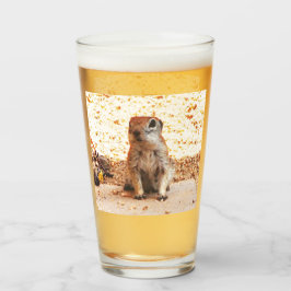 Copo De Pint Tumbler do vidro do esquilo à terra do "amendoim"
