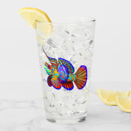 Copo De Pint Tumbler do vidro dos peixes do recife de Dragonet