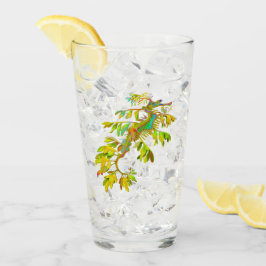 Copo De Pint Tumbler frondoso do vidro do cavalo marinho do