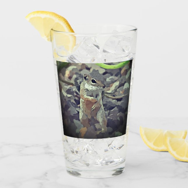 Copo De Pint Tumbler Funky do vidro de Mikey (Gelo frontal)