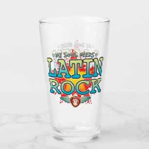 Copo De Pint Tumbler latino de vidro da alma Rock