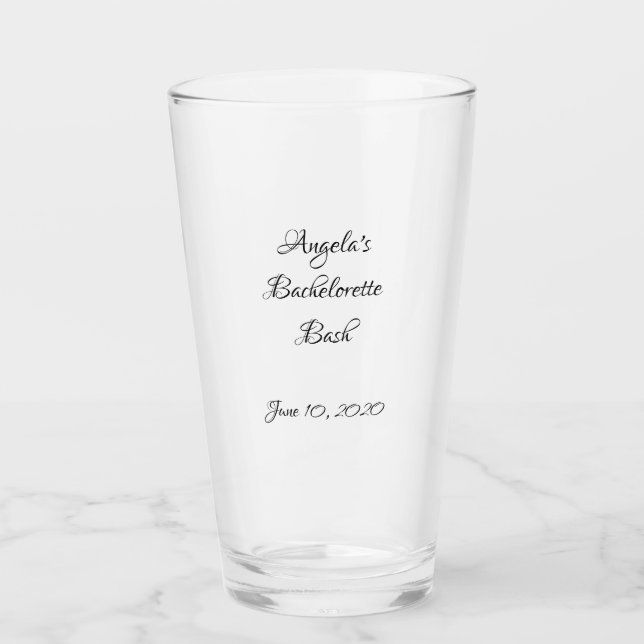 Copo De Pint Tumblers de vidro personalizados (Frente)