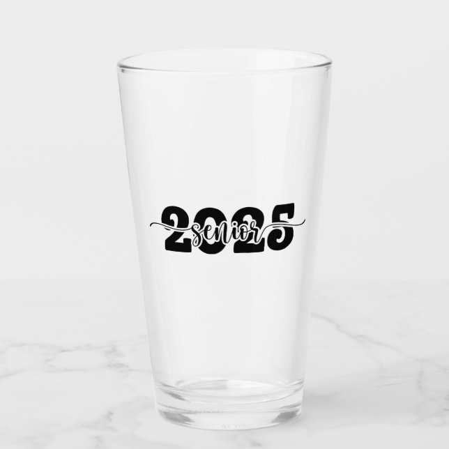 Copo De Pint Turma de Graduação de 2025 Escola de 2025  (Frente)