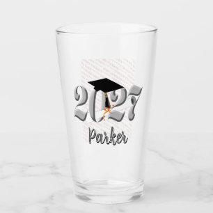 Copo De Pint Turma Prata de 2027 Foto Graduação