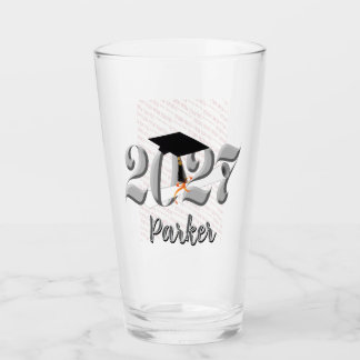 Copo De Pint Turma Prata de 2027 Foto Graduação