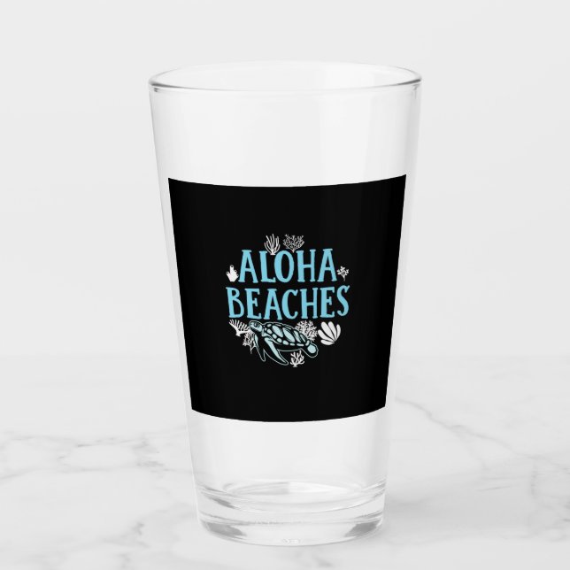 Copo De Pint Turtle Lover | Praias Aloha (Frente)