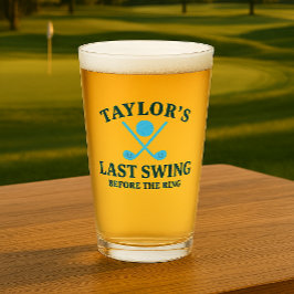Copo De Pint Último Balanço Antes do Anel de Golf Solteirão