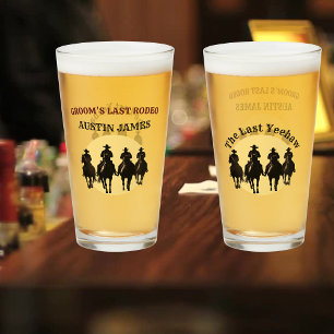 Copo De Pint Último Rodeio do Noivo Cowboys & Festa de Despedid