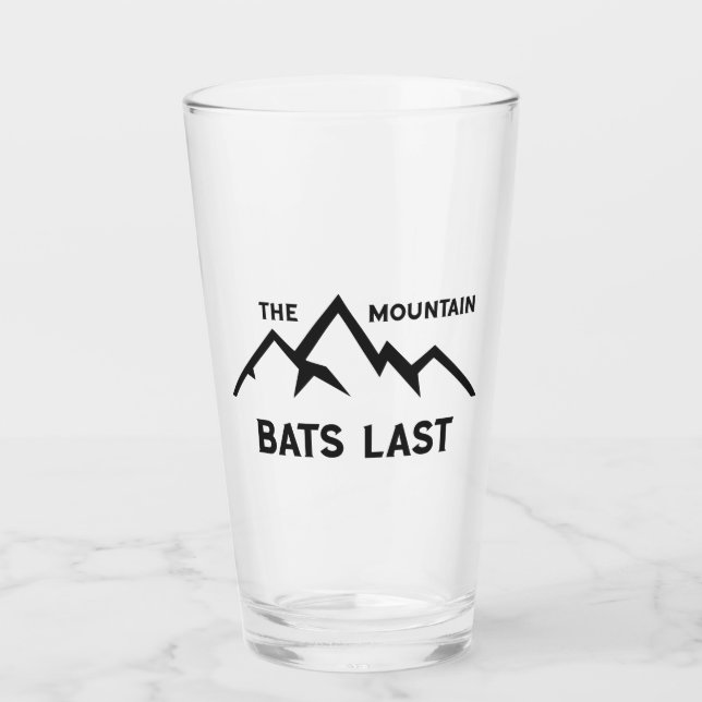 Copo De Pint Últimos Morcegos De Montanha (Frente)