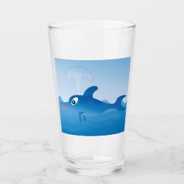 Copo De Pint Um golfinho azul