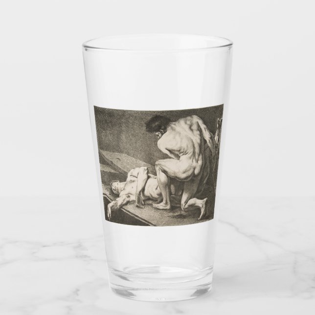 Copo De Pint Um homem levanta as pernas de outro homem (Frente)