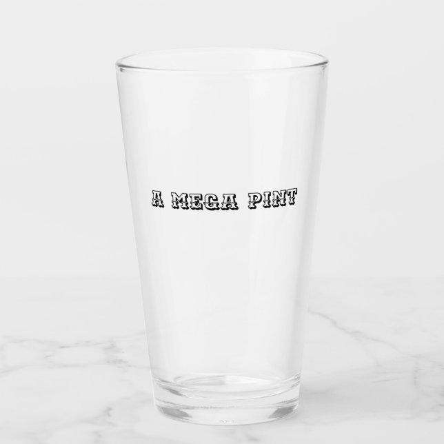 Copo De Pint Um Mega Pint Wine Barware Humor Black (Frente)