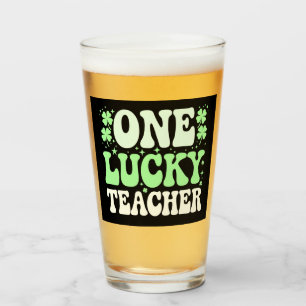 Copo De Pint Um Professor Sortudo Groovy Professor Retro St Pat