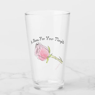 Copo De Pint Um Rosa para seus pensamentos