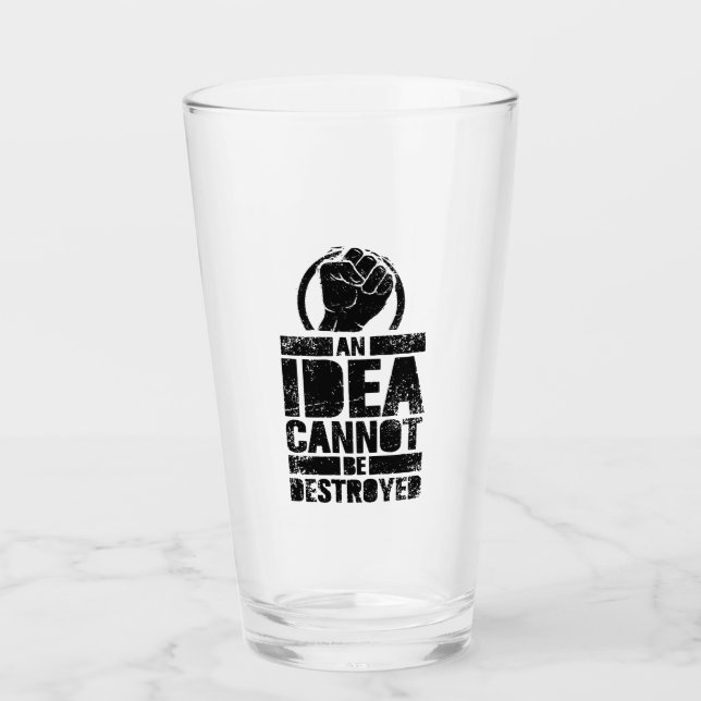 Copo De Pint Uma Ideia Não Pode Ser Destruída (Frente)