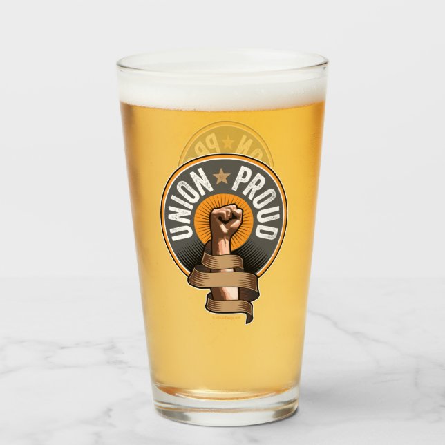 Copo De Pint União Orgulhosa (Frente (Preenchido))
