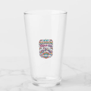 Copo De Pint Unicorn Na Minha Era De Roupas Coloridas Do Sonho 