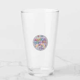 Copo De Pint Unicorn Na Minha Era Mágica De Mãe Camisa Divertid