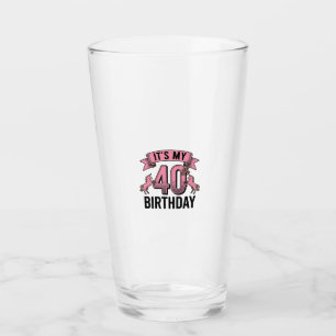 Copo De Pint Unicórnio de Desenho de Gravura Vintage para 40º A