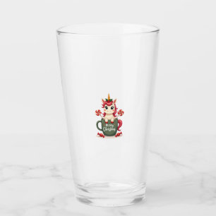Copo De Pint Unicórnio de Natal Vintage em Caneca Feliz Natal C