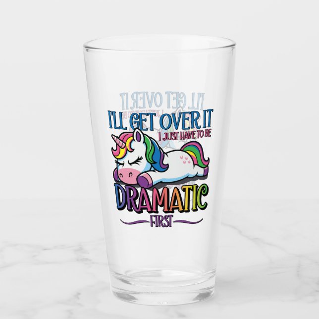 Copo De Pint Unicórnio Dramático (Frente)