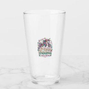 Copo De Pint Unicórnio Fa La La La Fabuloso Fundo Branco Fofo