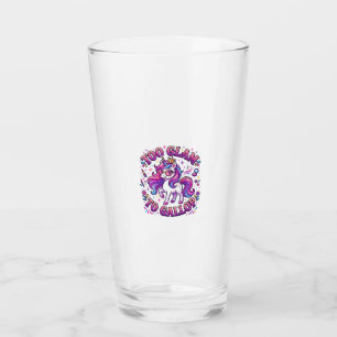 Copo De Pint Unicórnio Muito Glam para Galopar Impressão Comerc
