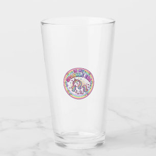 Copo De Pint Unicórnio Na Minha Era Brilhante Impressão Engraça
