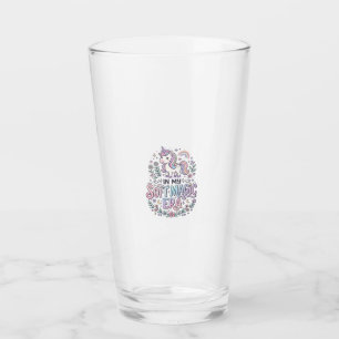Copo De Pint Unicórnio Na Minha Era De Magia Suave Tipografia D