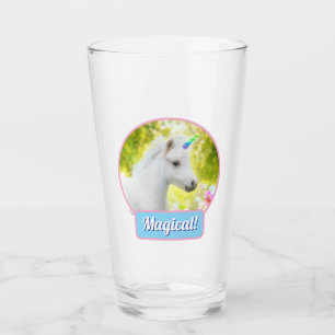 Copo De Pint Unicórnio Pônei Branco