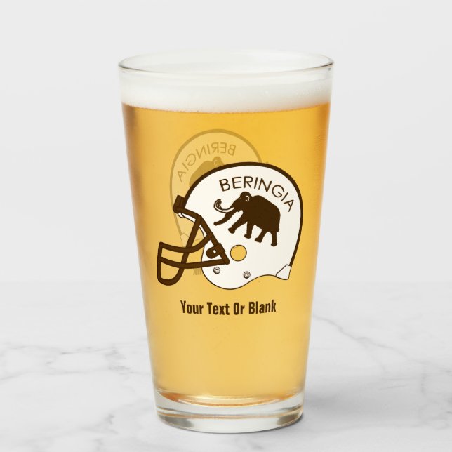 Copo De Pint Universidade de Beringia Mammoth Helmet (Frente (Preenchido))