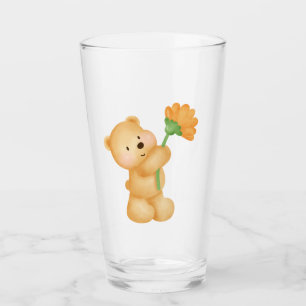 Copo De Pint urso com flor