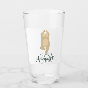 Copo De Pint Urso de Dose Engraçado Yoga