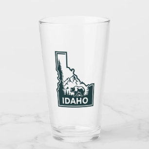 Copo De Pint Urso de Mapa Idaho