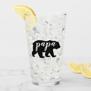 Copo De Pint Urso de Papá Preto e Branco