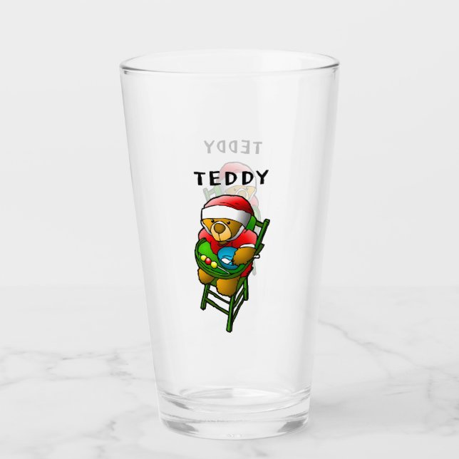 Copo De Pint Urso de Teddy papais noeis (Frente)